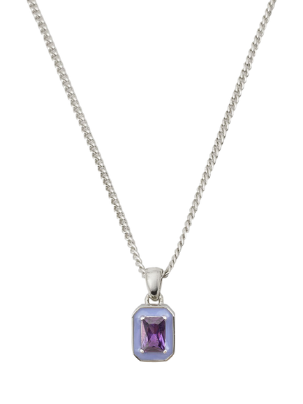 Serge DeNimes Purple Blush Necklace, Silver, Silver