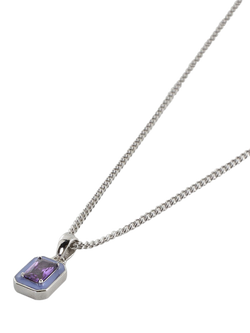 Serge DeNimes Purple Blush Necklace, Silver - view 2, Silver