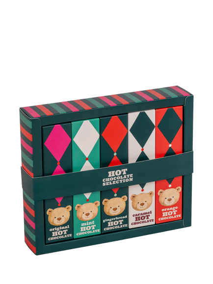 Lewis Bear Hot Chocolate Selection, 5x 20g, Multi