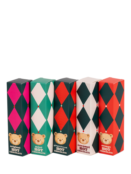Lewis Bear Hot Chocolate Selection, 5x 20g - view 2, Multi
