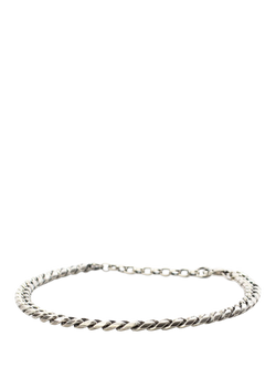 Serge DeNimes Sterling Silver 5mm Curb Bracelet, Silver