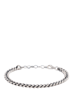 Serge DeNimes Sterling Silver 6mm Curb Bracelet, Silver