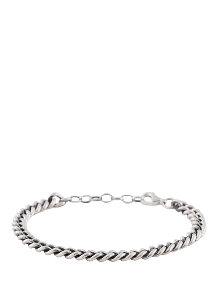 Serge DeNimes Sterling Silver 6mm Curb Bracelet, Silver