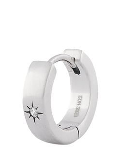 Serge DeNimes Sterling Silver Asteria Hoop Earring, Silver