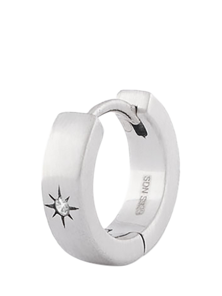 Serge DeNimes Sterling Silver Asteria Hoop Earring, Silver