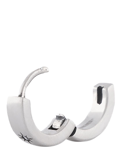 Serge DeNimes Sterling Silver Asteria Hoop Earring - view 2, Silver