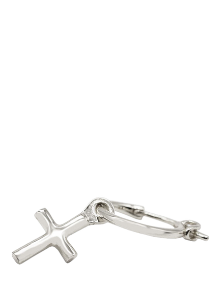 Serge DeNimes Sterling Silver Cross Earring - view 2, Silver