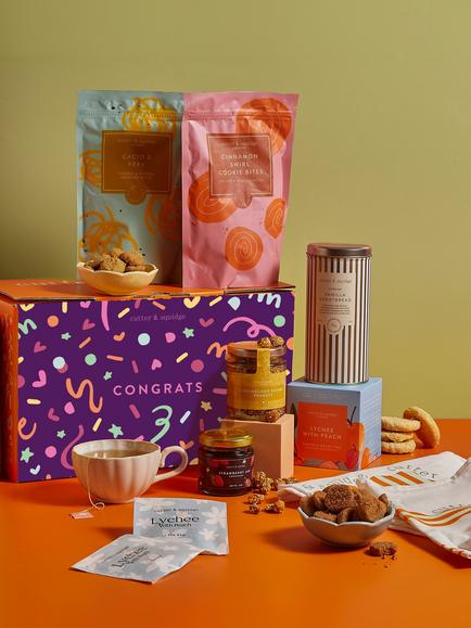 Cutter & Squidge Bestselling Treats Hamper, Congratulations, Multi