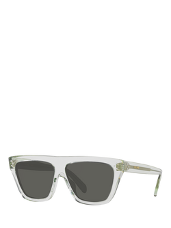 Celine CL000404 Women's D-Frame Sunglasses, Clear/Grey, Clear/Grey