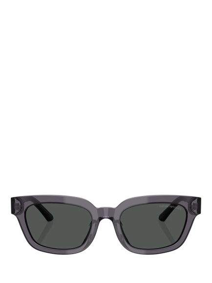 Emporio Armani EA4233U Women's Irregular Sunglasses - view 2, Transparent Grey/Grey