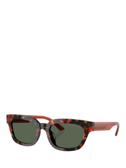 Emporio Armani EA4233U Women's Irregular Sunglasses, Havana Brown/Green