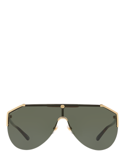 Gucci GC001335 Men's Aviator Sunglasses, Gold/Grey - view 2, Gold/Grey