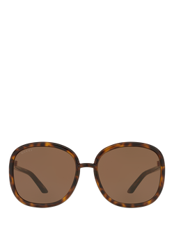 Gucci GC001517 Women's Round Sunglasses, Tortoise/Brown - view 2, Tortoise/Brown