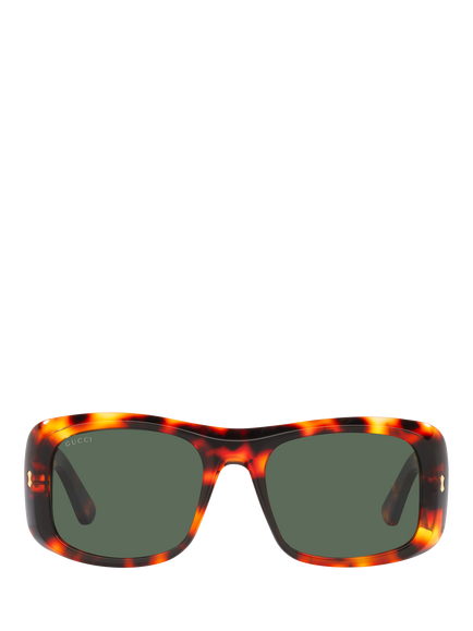 Gucci GC001833 Men's Rectangular Sunglasses - view 2, Havana/Green