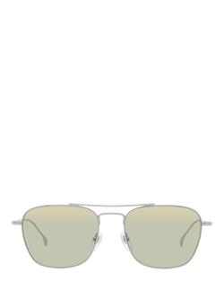 Gucci GC001947 Men's Square Sunglasses, Silver/Pale Green - view 2, Silver/Pale Green
