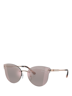 Michael Kors MK1130B Women's Butterfly Shaped Sunglasses, Rose Gold, Rose Gold
