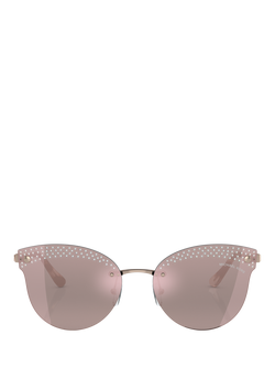 Michael Kors MK1130B Women's Butterfly Shaped Sunglasses, Rose Gold - view 2, Rose Gold