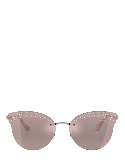 Michael Kors MK1130B Women's Butterfly Shaped Sunglasses, Rose Gold - view 2, Rose Gold