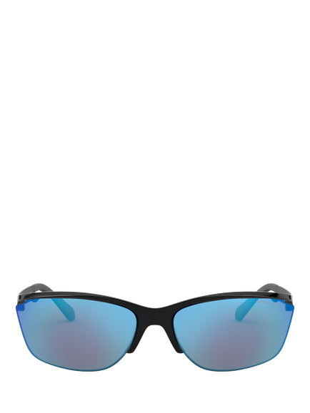 Michael Kors MK2110 Women's Rectangular Sunglasses, Black - view 2, Black