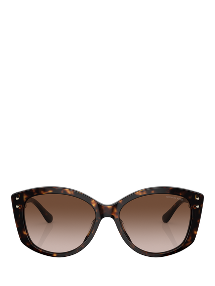 Michael Kors MK2175U Women's Butterfly Shaped Sunglasses, Dark Tortoise - view 2, Dark Tortoise