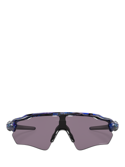 Oakley OO9208 Men's Wrap Sunglasses, Blue Multi/Violet - view 2, Blue Multi/Violet