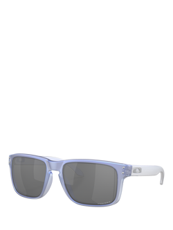 Oakley OO9244 Men's D-Frame Sunglasses, Dark Matte Stonewash Opaline/Grey, Dark Matte Stonewash Opaline/Grey