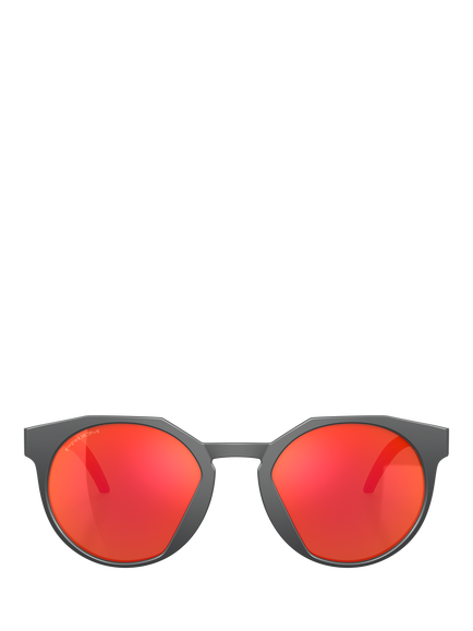 Oakley OO9464 Unisex Round Sunglasses, Matte Carbon/Mirror Orange - view 2, Matte Carbon/Mirror Orange