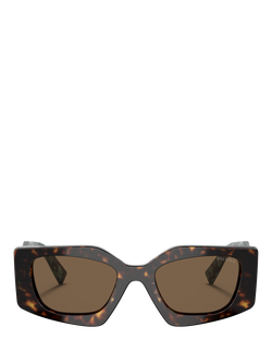 Prada PR 15YS Women's Irregular Sunglasses, Tortoise/Brown - view 2, Tortoise/Brown