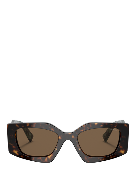 Prada PR 15YS Women's Irregular Sunglasses, Tortoise/Brown - view 2, Tortoise/Brown