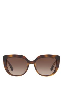 Ralph Lauren Ralph by Ralph Lauren RA5254 Women's Butterfly Sunglasses, Havana/Brown Gradient - view 2, Havana/Brown Gradient