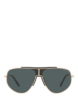 TOM FORD TR001408 Men's Aviator Sunglasses, Pink Gold/Blue - view 2, Pink Gold/Blue