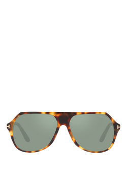 TOM FORD TR001416 Men's Aviator Sunglasses, Blonde Tortoise/Green - view 2, Blonde Tortoise/Green
