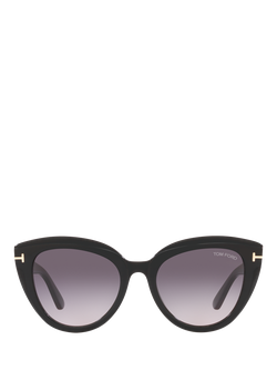 TOM FORD TR001420 Women's Cat's Eye Sunglasses, Shiny Black/Purple Gradient - view 2, Shiny Black/Purple Gradient