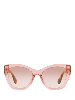 TOM FORD TR001422 Women's Oval Sunglasses, Pink/Pink Gradient - view 2, Pink/Pink Gradient