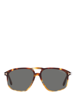TOM FORD TR001532 Men's Aviator Sunglasses, Havana/Grey - view 2, Havana/Grey