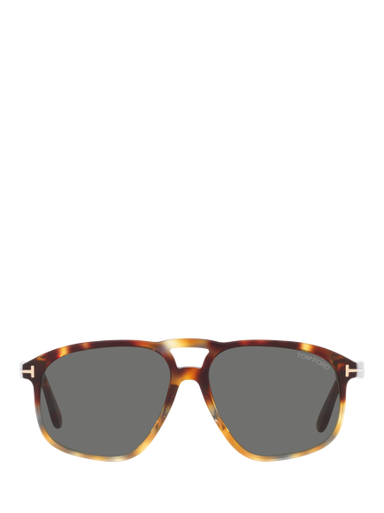 TOM FORD TR001532 Men's Aviator Sunglasses, Havana/Grey - view 2, Havana/Grey