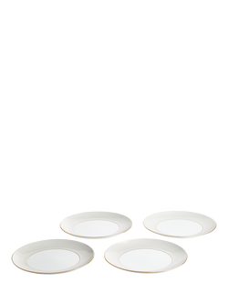 Wedgwood Gio Gold Bone China Dinnerware Set, 12 Piece, White/Gold - view 2, White