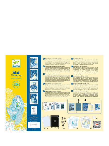 Djeco Au Clair de la Lune Cyanotype Kit - view 2, Multi