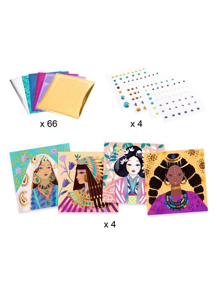 Djeco Drawing with Gems Craft Kit - view 2, Multi