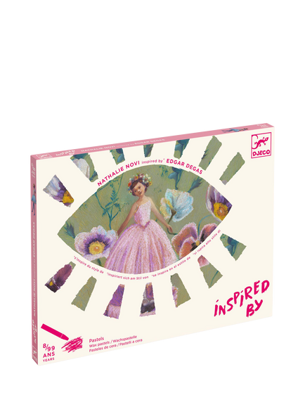 Djeco Edgar Degas Ballerinas Oil Pastels Art Kit, Multi