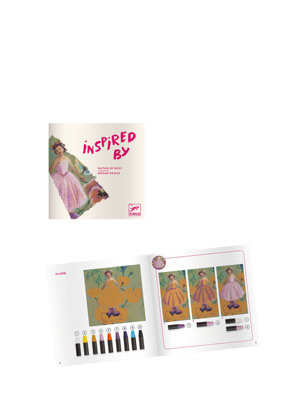 Djeco Edgar Degas Ballerinas Oil Pastels Art Kit - view 2, Multi