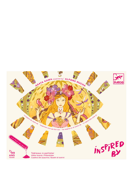 Djeco Mucha Glitter Painting Kit, Multi
