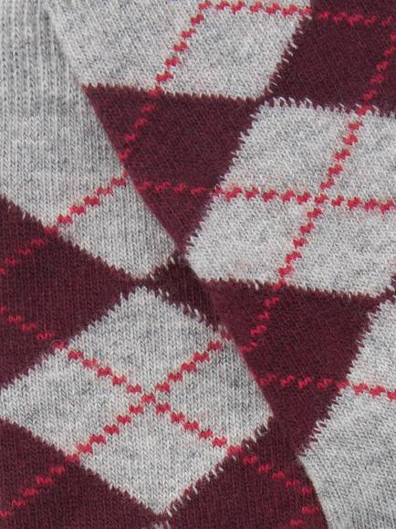 John Lewis Argyle with Cashmere Ankle Socks - view 2, Grey