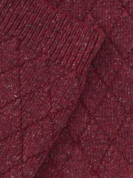 John Lewis Diamond Wool Blend Ankle Socks - view 2, Fig