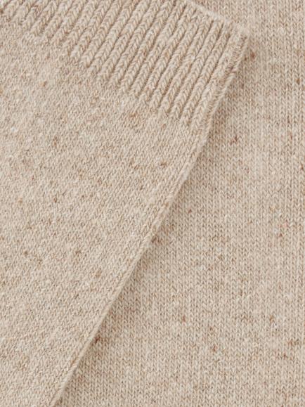 John Lewis Wool Blend Knee High Socks - view 2, Beige