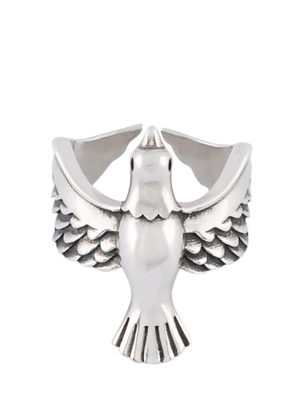 Serge DeNimes Sterling Silver Dove Ring, Silver