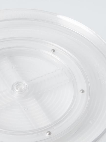 John Lewis Shallow Plastic Condiment Turntable - view 2, Clear
