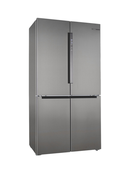 Bosch OUTLET Series 4 KFN96VPEAG Freestanding 65/35 American Fridge Freezer, Like New, Inox Easy Clean Steel, Steel