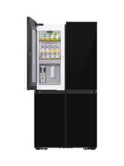 Samsung OUTLET Bespoke RF65DB970E22 Freestanding 60/40 American Fridge Freezer with SpaceMax™, Like New, Black, Black