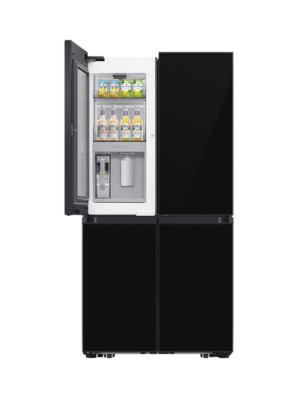 Samsung OUTLET Bespoke RF65DB970E22 Freestanding 60/40 American Fridge Freezer with SpaceMax™, Like New, Black, Black